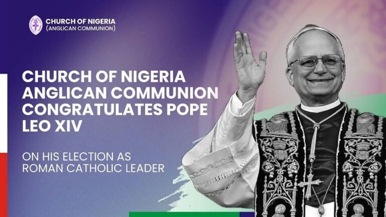 Church of Nigeria Primate and BISHOP IYKE EGBUONU Congratulate Pope Leo on His Election